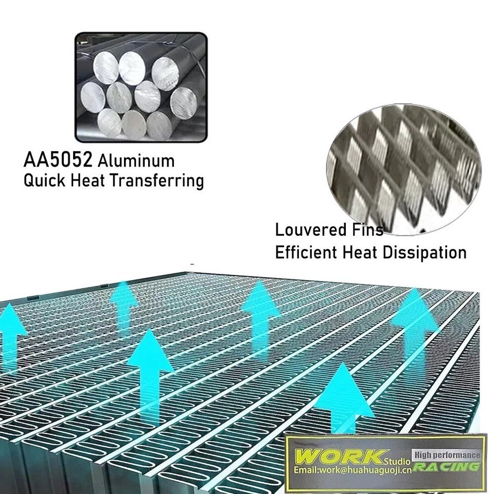 CC6062 ALUMINUM RADIATOR Fits 1960-1962 61 Chevrolet Truck V8 PICKUP C10 C20 C30 Foto 2 de 4