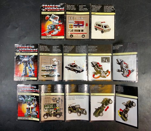 Vintage Transformers Instruction Booklets & Brochures Lot ~ Ratchet Prowl Hound - Picture 3 of 8