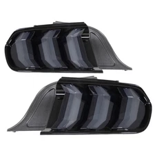 Renegade Series Sequential LED Taillights 2018-Euro-Style Pair With Black Hou...