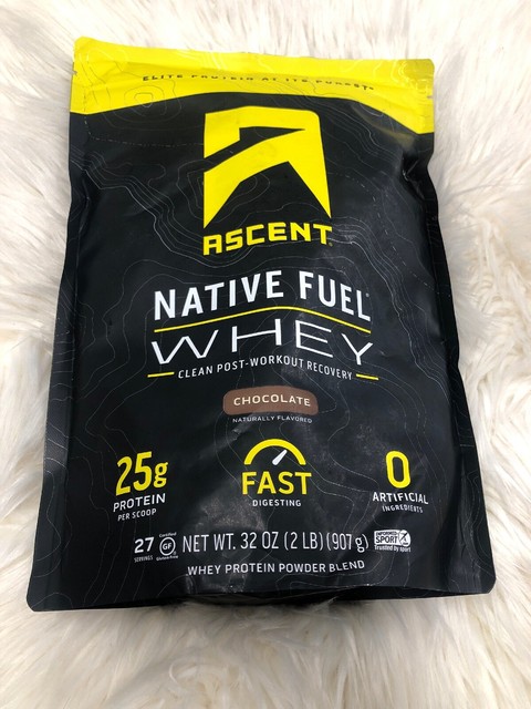 Best Protein Powder 2021 Ascent Native Fuel Whey Protein Powder Blend   2 lbs   Chocolate 
