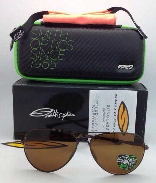 New Polarized SMITH OPTICS Sunglasses AUDIBLE Brown w CHROMAPOP