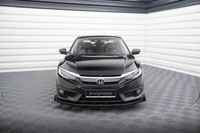 Cup Front Flaps FüR Honda Civic Mk10 Schwarz Frontansatz Ansatz