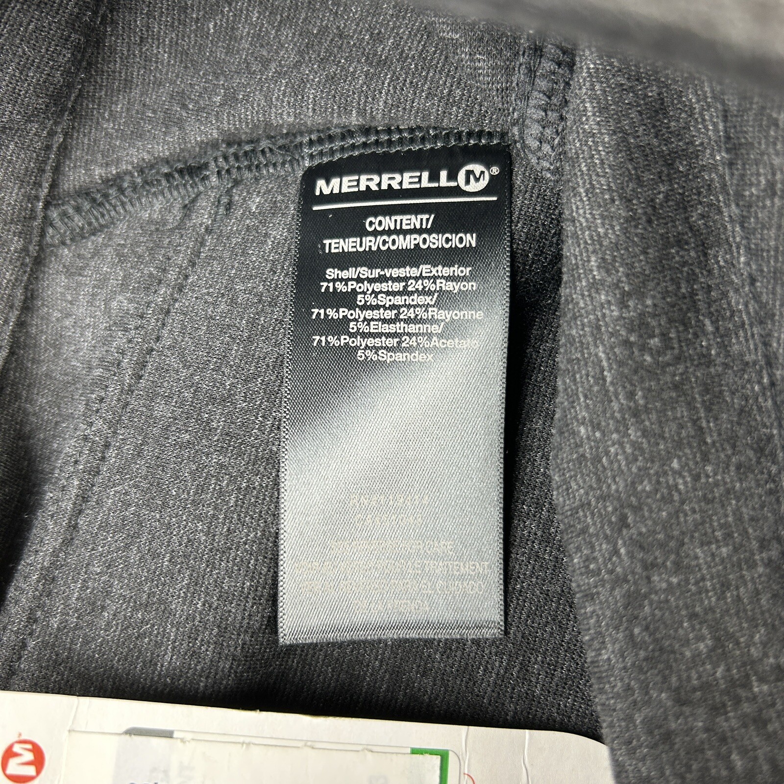Pantaloni sportivi Merrell Indira gambe larghe nuovi con etichette grigio bruciato taglia large