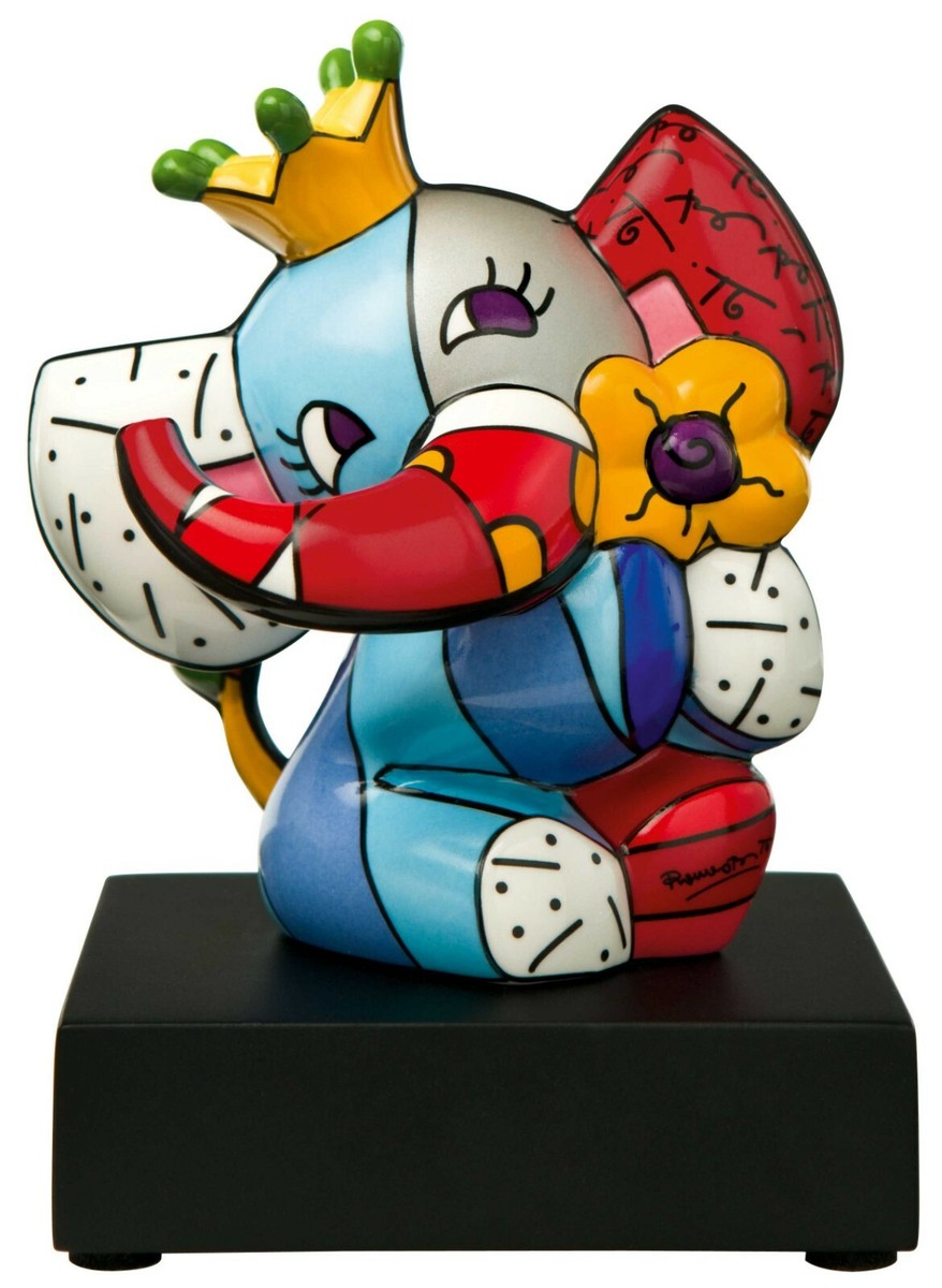 ROMERO BRITTO x Goebel Germany 'Spring Elephant' Neo-Pop Porcelain