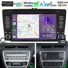 DAB+ Für SKoda Octavia II MK2 2004-2013 Carplay Android 15 Autoradio GPS 4+64GB