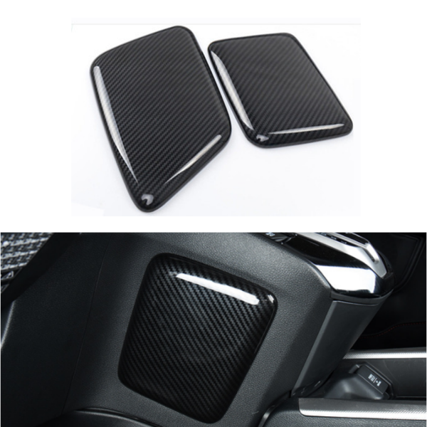 2x Carbon fiber look Side Central console cover trim FOR HONDA CR-V CRV 2017-21