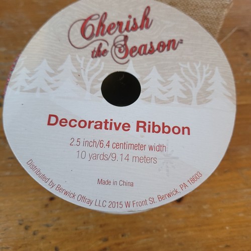 Raffia Ribbon, Decorative Ribbon, Fancy Christmas Ribbon Lot Of 5 Spools 60 Yard - Picture 5 of 10