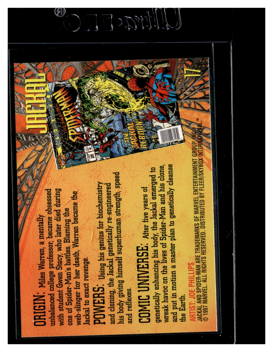 1997 Fleer Marvel Spider-Man (International) #17 Jackal | eBay