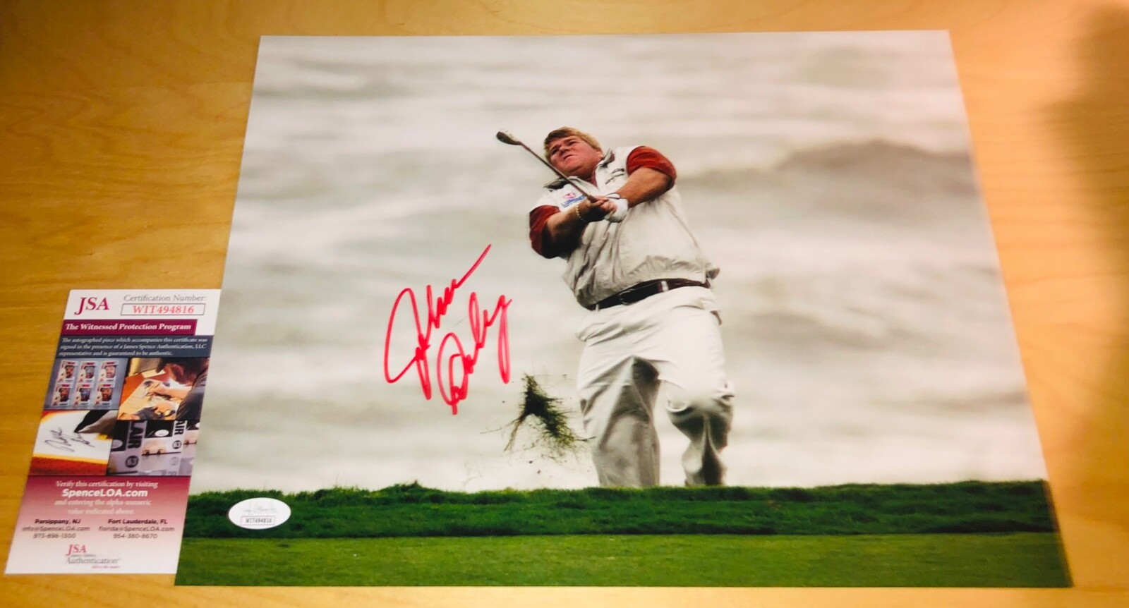 John Daly Autographed Signed US Open Masters PGA Tour 11x14 Photo JSA COA RARE B 