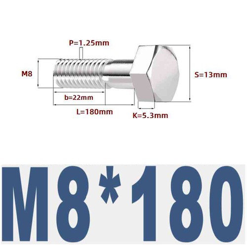 304 Stainless Steel External Hexagonal Half-Thread Screw Extension M6-M27 - Picture 48 of 195