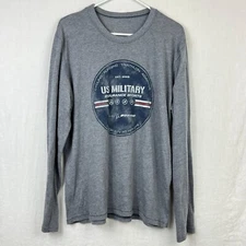 US Military Endurance Sports Long Sleeve Tshirt Mens L Tall Boeing Triathlon