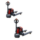 2-Pieces 3300lbs Fully-Electric Pallet Jack Trucks 24v Lithium Battery 45" x 27"