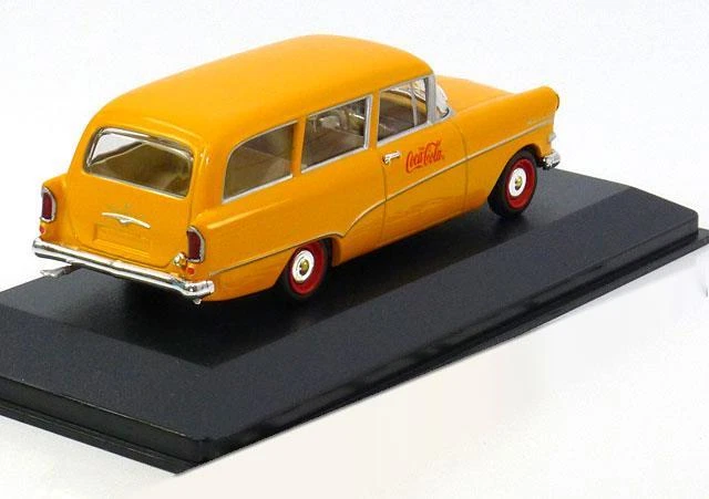 OPEL REKORD P1 CARAVAN 1958 COCA COLA MINICHAMPS 430043270 1/43 YELLOW RED - Photo 2/2