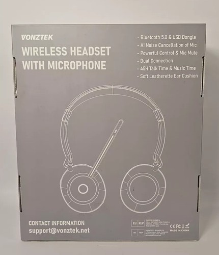 Vonztek Bt882-d kabelloses Headset mit Mikrofon Geräuschunterdrückung - Bild 7 von 9