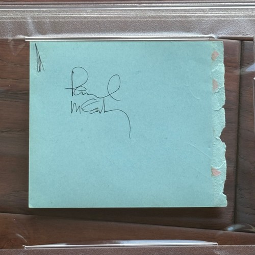 PAUL McCARTNEY * PSA/DNA * Undedicated Autograph Album Page Signed * BEATLES - 第 2/8 張圖片