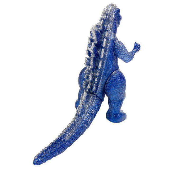 ゴジラ ソフビ マルサン Godzilla 1954 Blue Glitter ゴジラ ソフビ