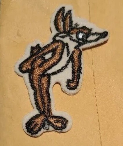 Vintage Looney Tunes Wile E Coyote Bügelbild bestickt Aufnäher 3 1/2" hoch - Bild 1 von 2