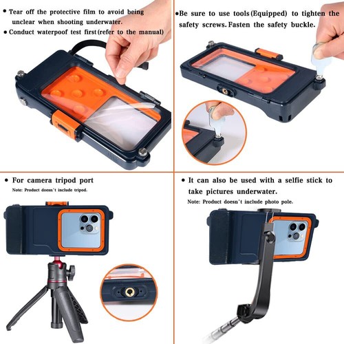 Waterproof Phone Case Underwater Diving Swimming Camera Cover For iPhone Samsung - Picture 8 of 29