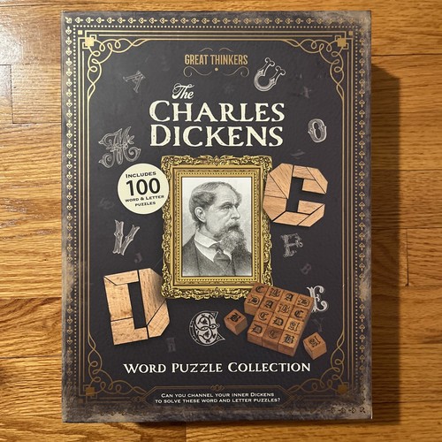 Charles Dickens Word Puzzle Collection 100 Word And Letter Puzzle Great Thinkers - Picture 1 of 4