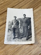 Antique World War 2 WWII Era Photograph Soldiers Uniform Military KG JD