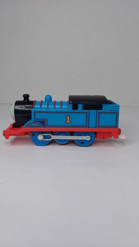 Thomas The Tank 2009 Mattel Motorized Train Engine #1 Thomas Works! Blue - Picture 4 of 8