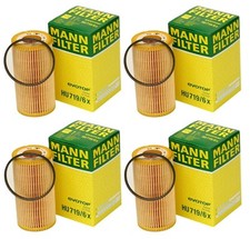 Set of 4 Engine Oil Filters Mann For VW Beetle Bora Eos Golf Jetta Audi A3 RS3