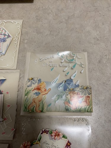 10- 1940s SUGAR 'N SPICE Everything Nice Die Cut Greeting Cards/Envelopes/Boxes - Picture 7 of 14