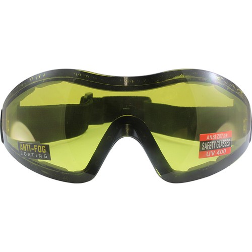 Z-33 Z33 Goggles YELLOW LENS ANTI-FOG ANSI Motorcycle Ski Paintball W POUCH - Picture 6 of 8