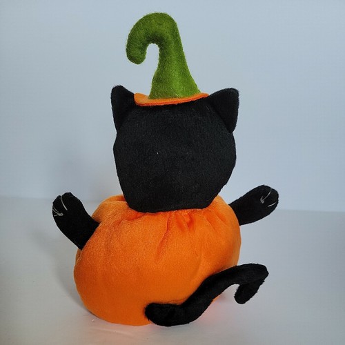 Ganz Webkinz Black Cat No Code Celebrate Halloween Cat Pumpkin Hat Bottle Topper - Picture 10 of 12