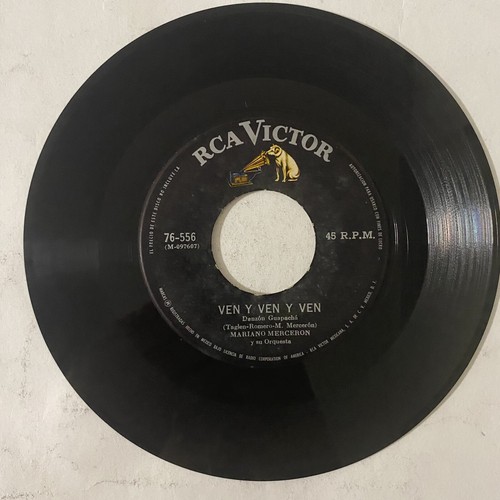 MARIANO MERCERON - ME GUSTAS - MEXICAN 7" SINGLE PLAIN SLEEVE, DANZON - Picture 4 of 4