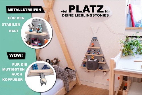 Tonie Regal Tipi Zelt Kinderregal Toni-Box Magnet Aufbewahrung Hörfiguren 2676 - Bild 2 von 8