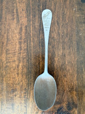 Rare Vintage 1908 Aluminum Graf Zeppelin LZ-4 Wreckage commemorative spoon