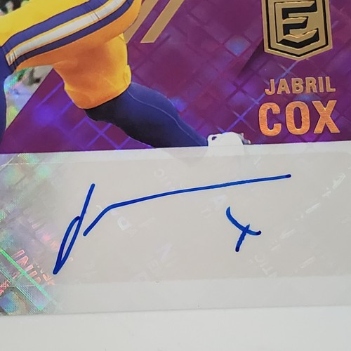 2021 Donruss Elite Purple #ERA-JCO JABRIL COX AUTO /49 Dallas Cowboys - Picture 6 of 11