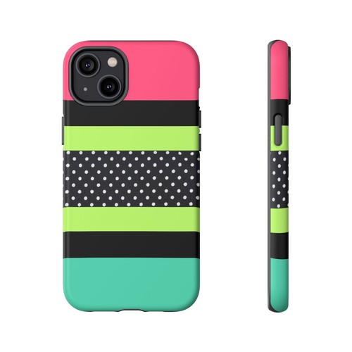 90s Neon & Polka Dots Tough phone Case for IPhone, Samsung Galaxy, Google Pixel - 第 82/287 張圖片