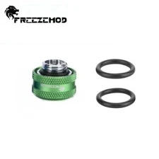 FreezeMod G1/4 Compression Fitting for 16mm OD Hard TUBE Pc Water Cooling Green