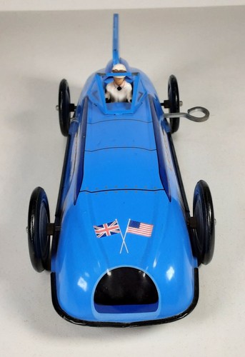 Shylling Toys, Bluebird Land Speed Record Car, Federwerk, Blech, NO Box #CW413 - Picture 3 of 15
