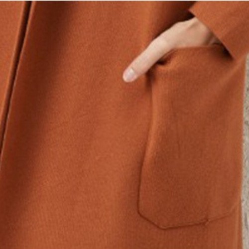 Lady Midi Trench Coat Hooded Peacoat Windbreaker Overcoat Jacket Pockets Fashion - Picture 6 of 15