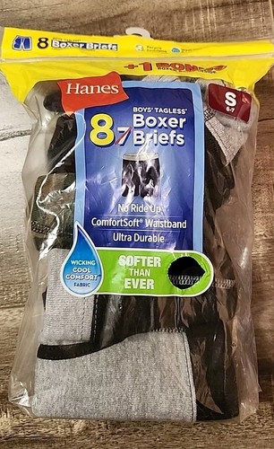 Hanes Boxershorts 8er Pack Jungen S (6/7) Cool Comfort