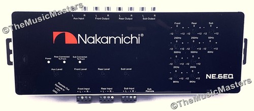 Nakamichi NE6EQ Car Audio EQ 6 Band Equalizer Electronic Sub Crossover Network - Picture 4 of 20