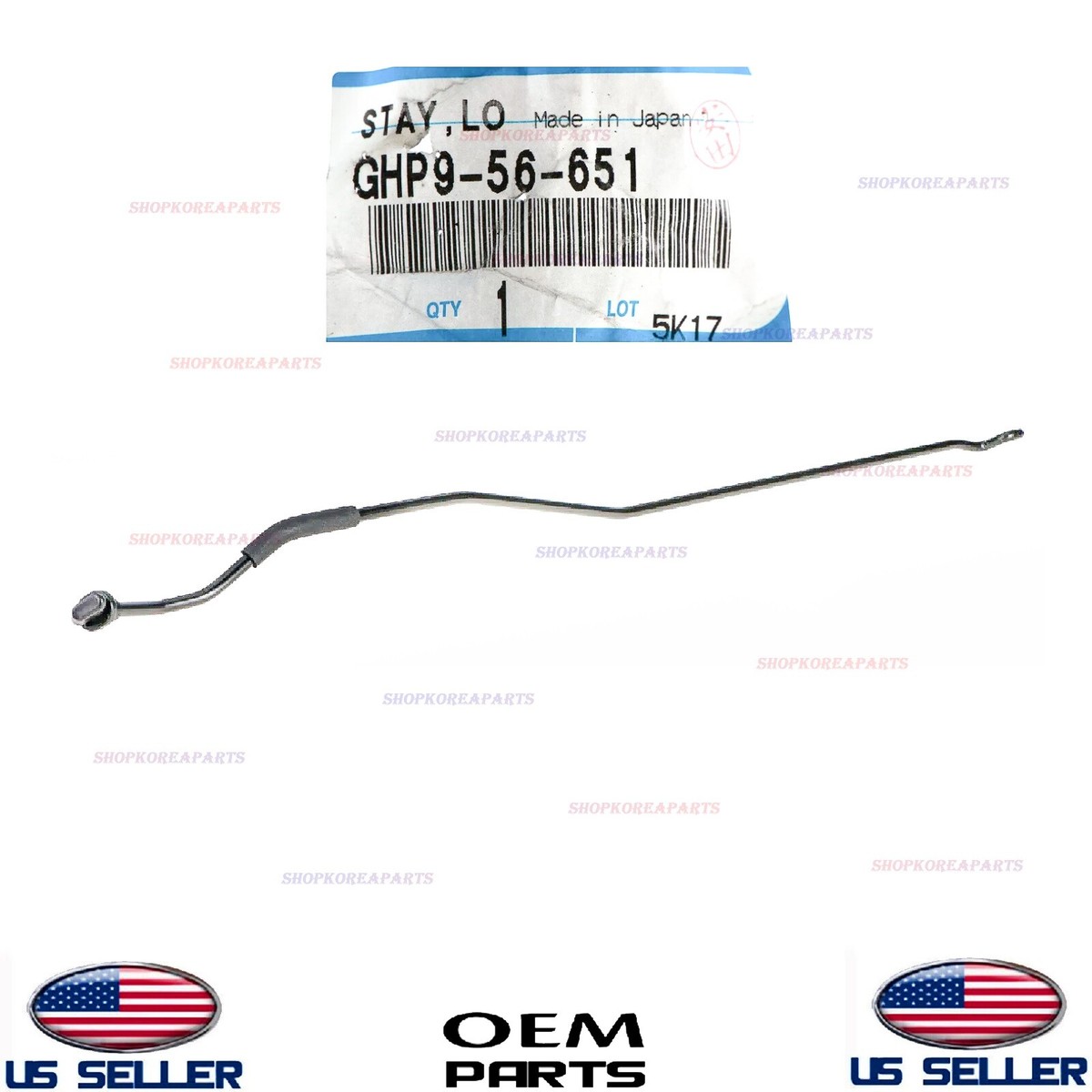 2014-2018 Mazda 3 2014-2021 Mazda 6 Hood Support Rod Stay