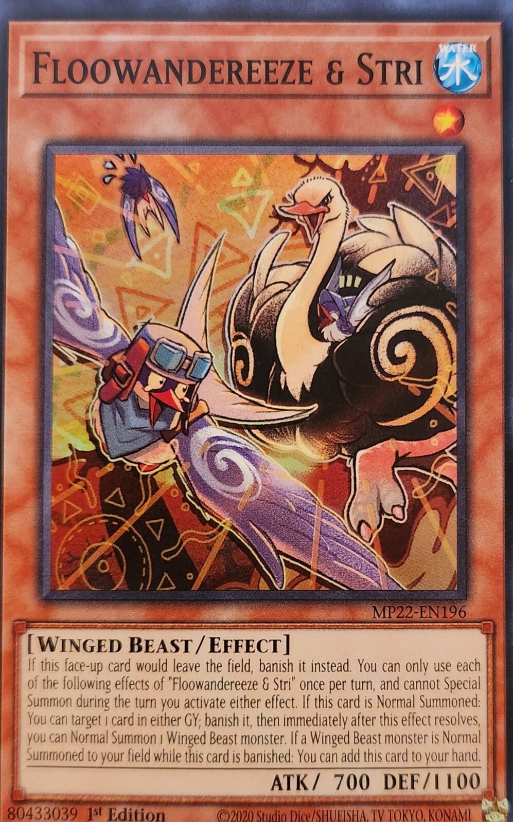 Yu-Gi-Oh! Karte Floowandereeze & STRI – MP22-EN196 Super Rare 1. Auflage