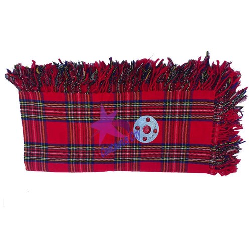 CC Neu Scottish Piper's Kilt Fly Plaid mit Stein Brosche/Kilt Fly Plaid Brosche - Bild 3 von 43