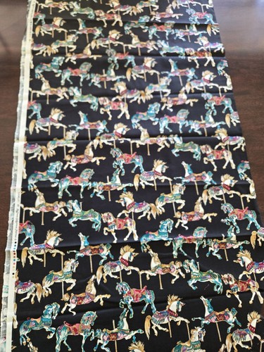 Carousel Canelot Hoffman 33” X 44” 100% Cotton #377 - Picture 5 of 5