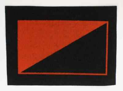 Anarchist Flag Fabric Punk Patch - Screenprinted on canvas - 6''x4.5'' - anarchism
