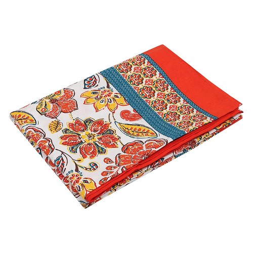 100% Cotton Table Cloth Floral Printed 4 to 6 Seater Dining Table Cover 60x90 in - Picture 2 of 3