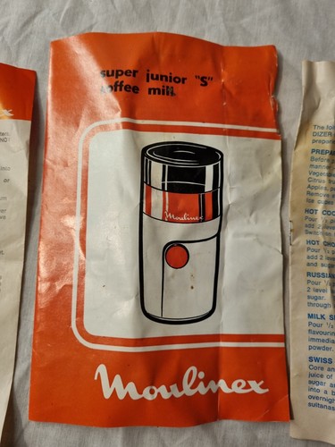 Vintage Moulinex Blender Type 518 Code 222 Part: Booklet and Other Paperwork - 第 3/5 張圖片