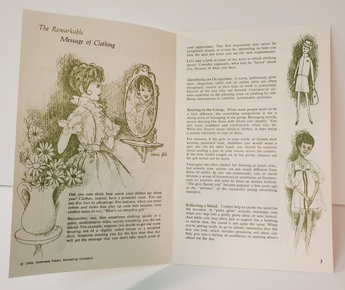 1968 Celanese Fibers Marketing "Winning Wardrobes for Young Women" New York PC26 - Picture 2 of 5