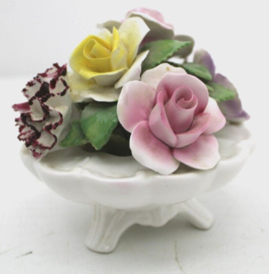 Vintage Radnor Bone China Blumenstrauß in 3 Fußschale