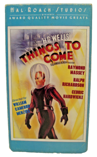 H. G. Wells Things To Come VHS 1985 Hal Roach Studios Vintage - Imagen 2 de 4