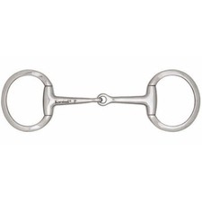 Korsteel Medium Weight Solid Mouth Eggbutt Snaffle Bit